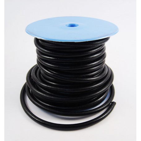 Cordón de cuero redondo 4,5 mm