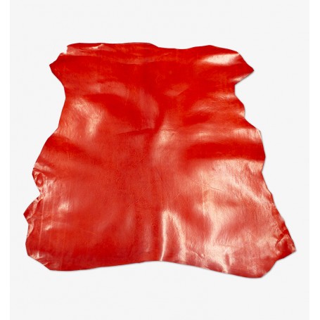 Piel de cabra rojo