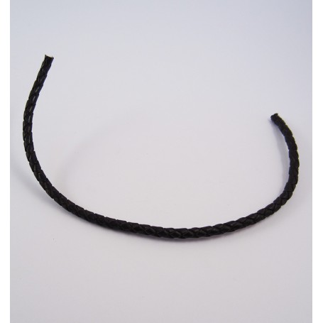 Cordón de cuero trenzado de 2,5 mm