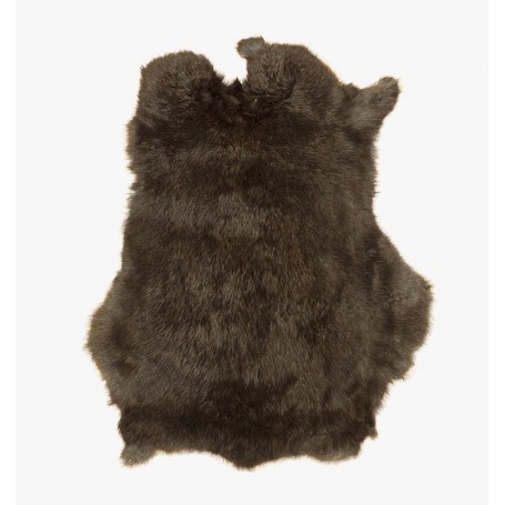 Piel de conejo pardo oscuro