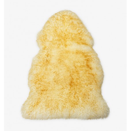 Piel de cordero pelo largo punta marrón