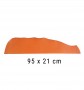 Trozo de piel de vaquetilla naranja 95 x 21 cm (2,5 mm esp.)