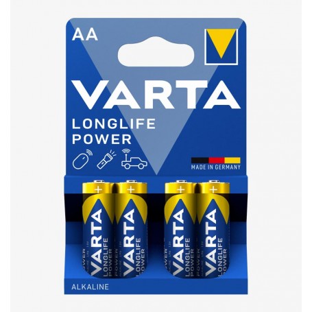 Pila alcalina Varta AA Longlife Power (4 unidades)