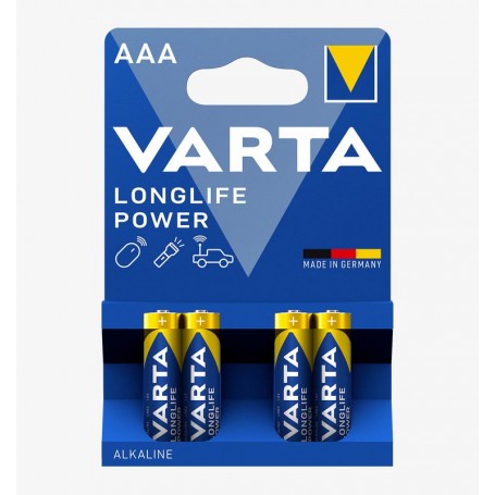 Pila alcalina Varta AAA Longlife Power (4 unidades)