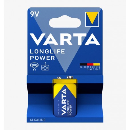 Pila alcalina Varta 9V Longlife Power