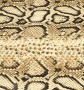 Piel estampada imitación serpiente beige