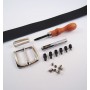 Kit premium de cinturón de cuero artesanal