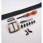 Kit premium de cinturón de cuero artesanal