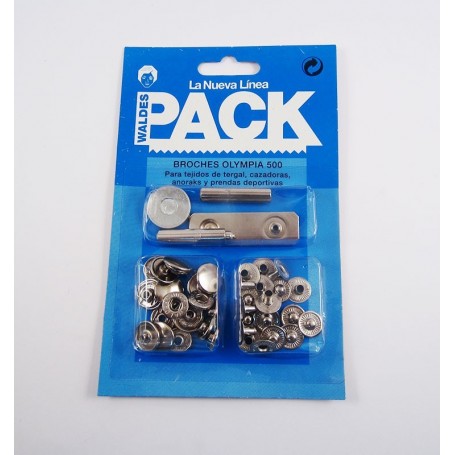 Pack broches Olimpia 500 con útiles de colocación