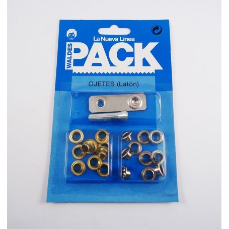 Pack 50 ojetes del 115 con útiles de colocación