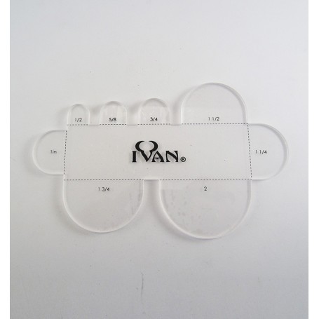 Plantilla acrílica para punteras redondas