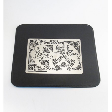 Plantilla metálica motivos florales