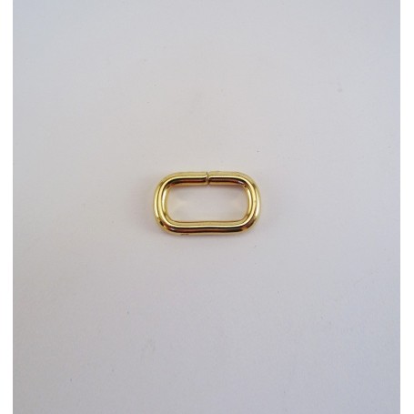 Anilla ovalada abierta 23x10 mm dorado