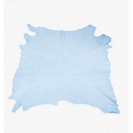 Piel de cerdo flor azul celeste